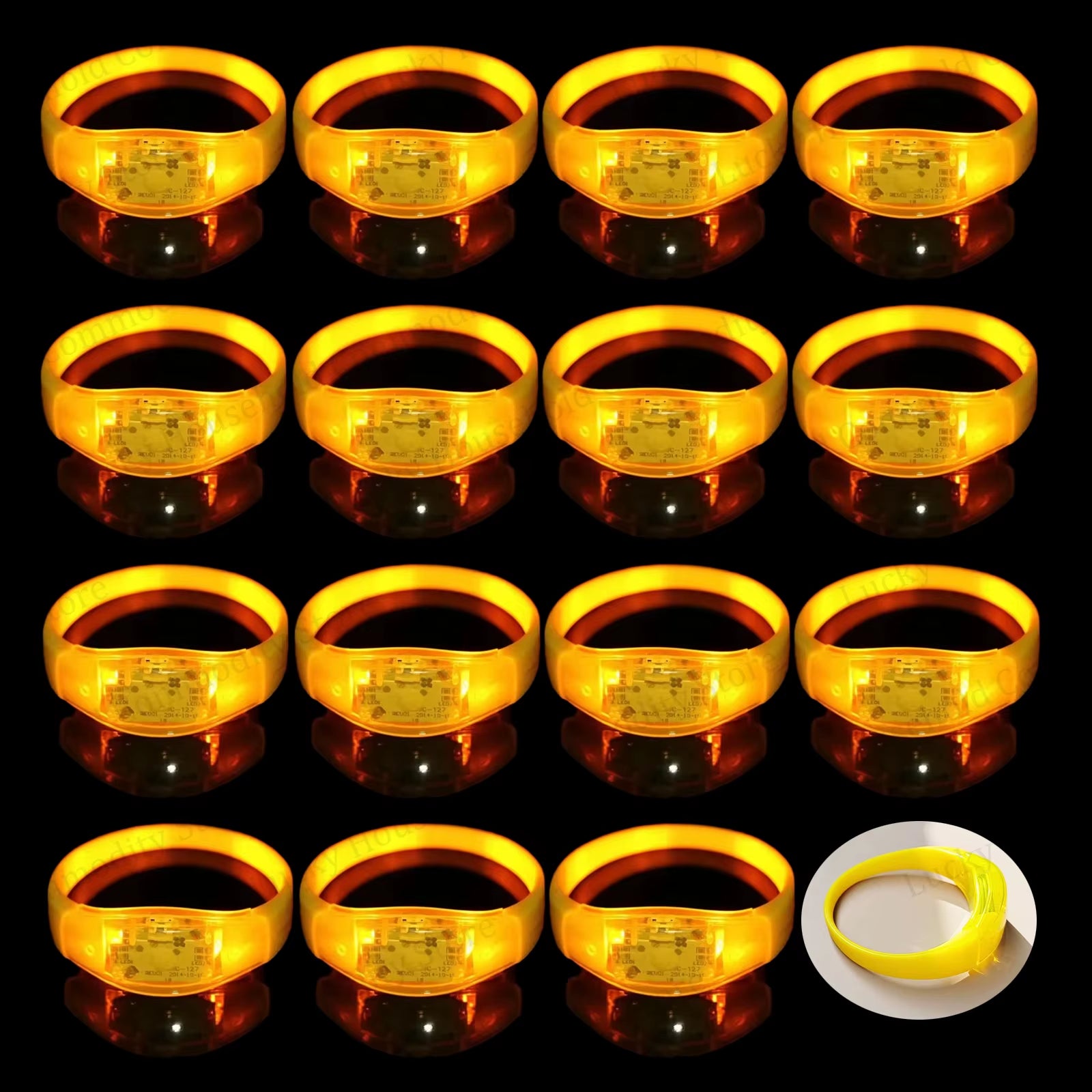 Illuminate Your Celebrations with Music-Activated LED Bracelets - Perfect for Concerts, Weddings, and Birthday Parties!