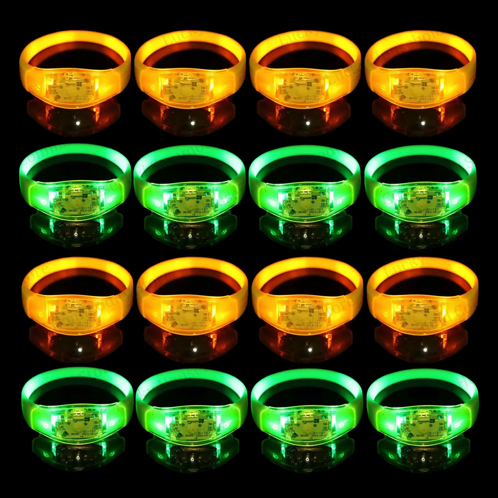 Illuminate Your Celebrations with Music-Activated LED Bracelets - Perfect for Concerts, Weddings, and Birthday Parties!