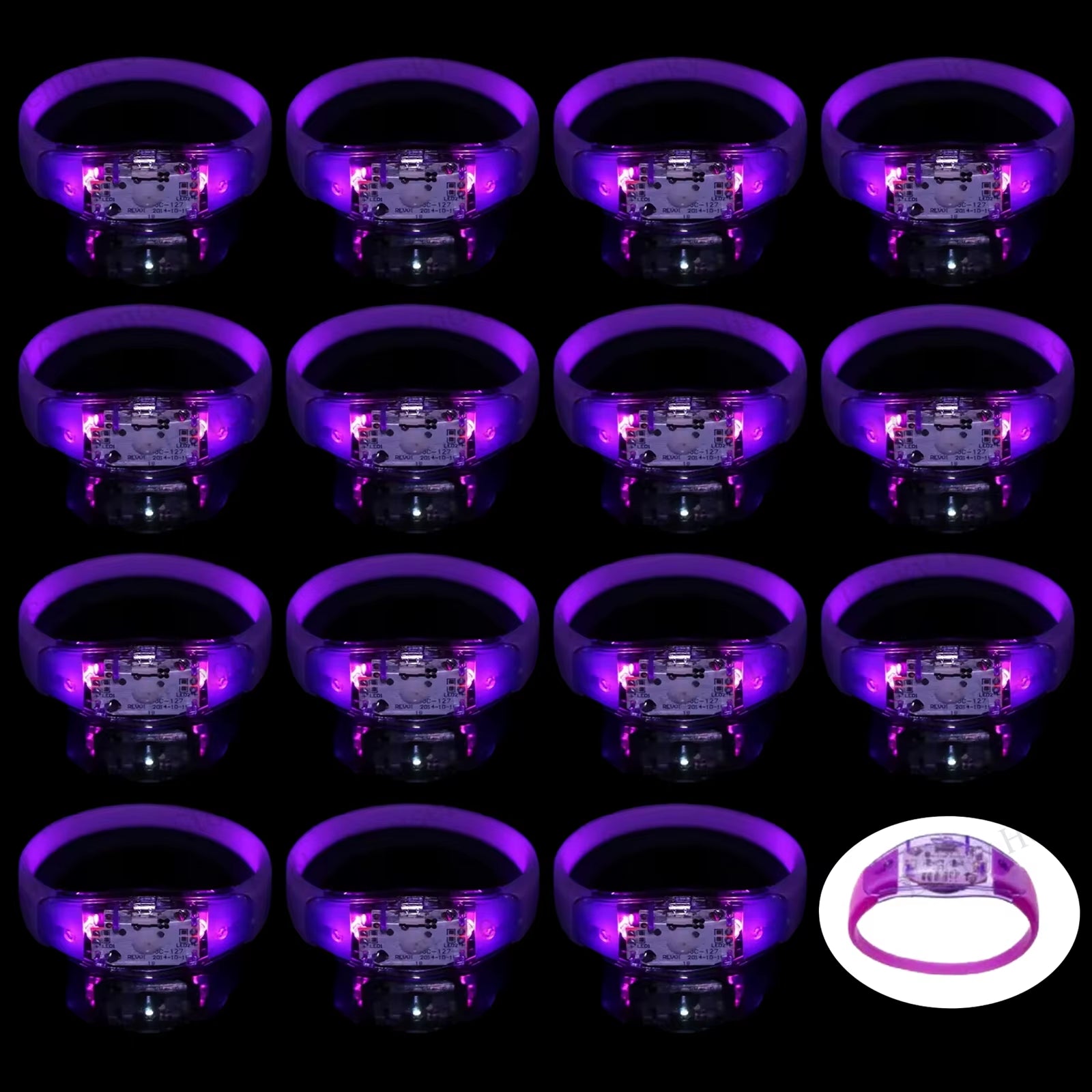 Illuminate Your Celebrations with Music-Activated LED Bracelets - Perfect for Concerts, Weddings, and Birthday Parties!
