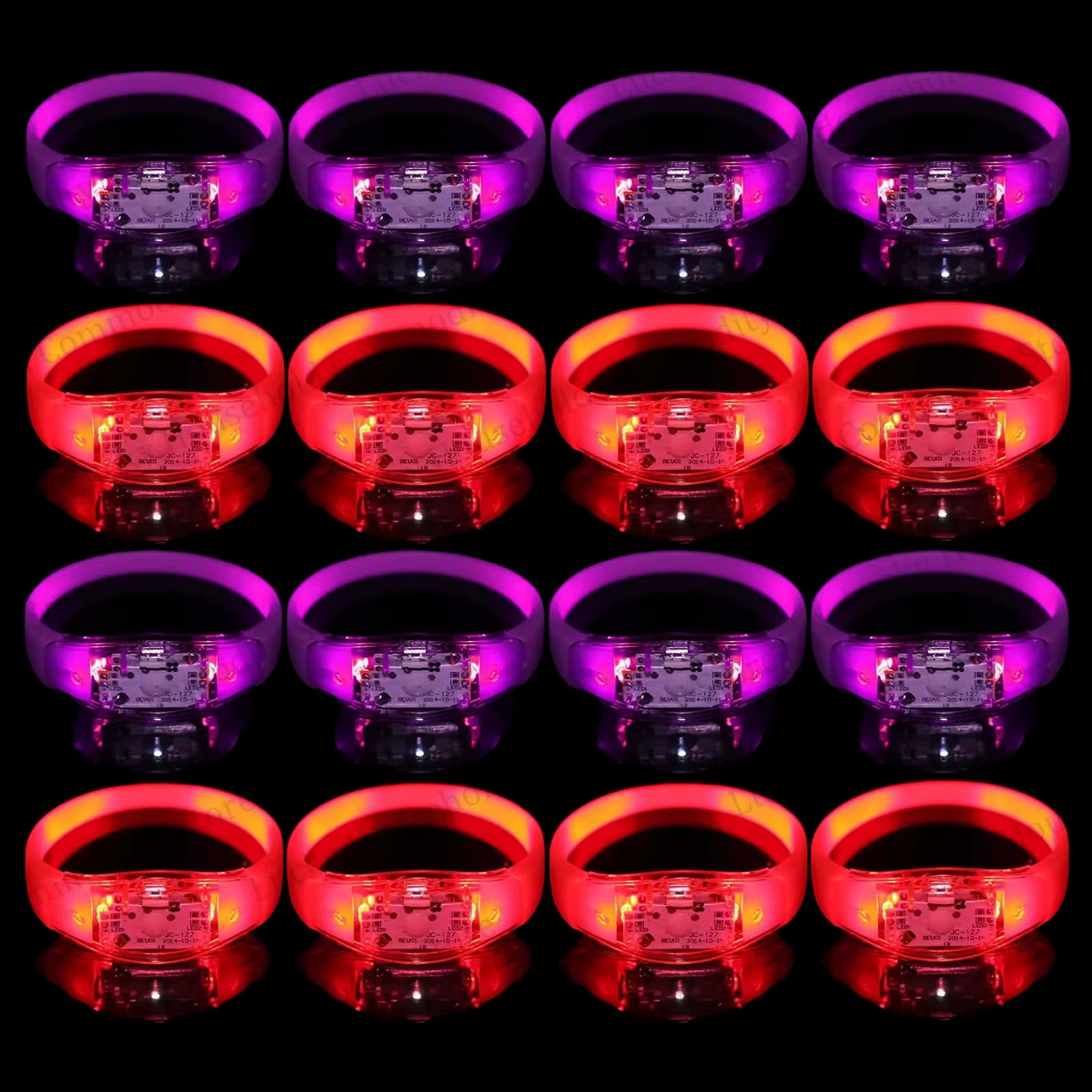 Illuminate Your Celebrations with Music-Activated LED Bracelets - Perfect for Concerts, Weddings, and Birthday Parties!