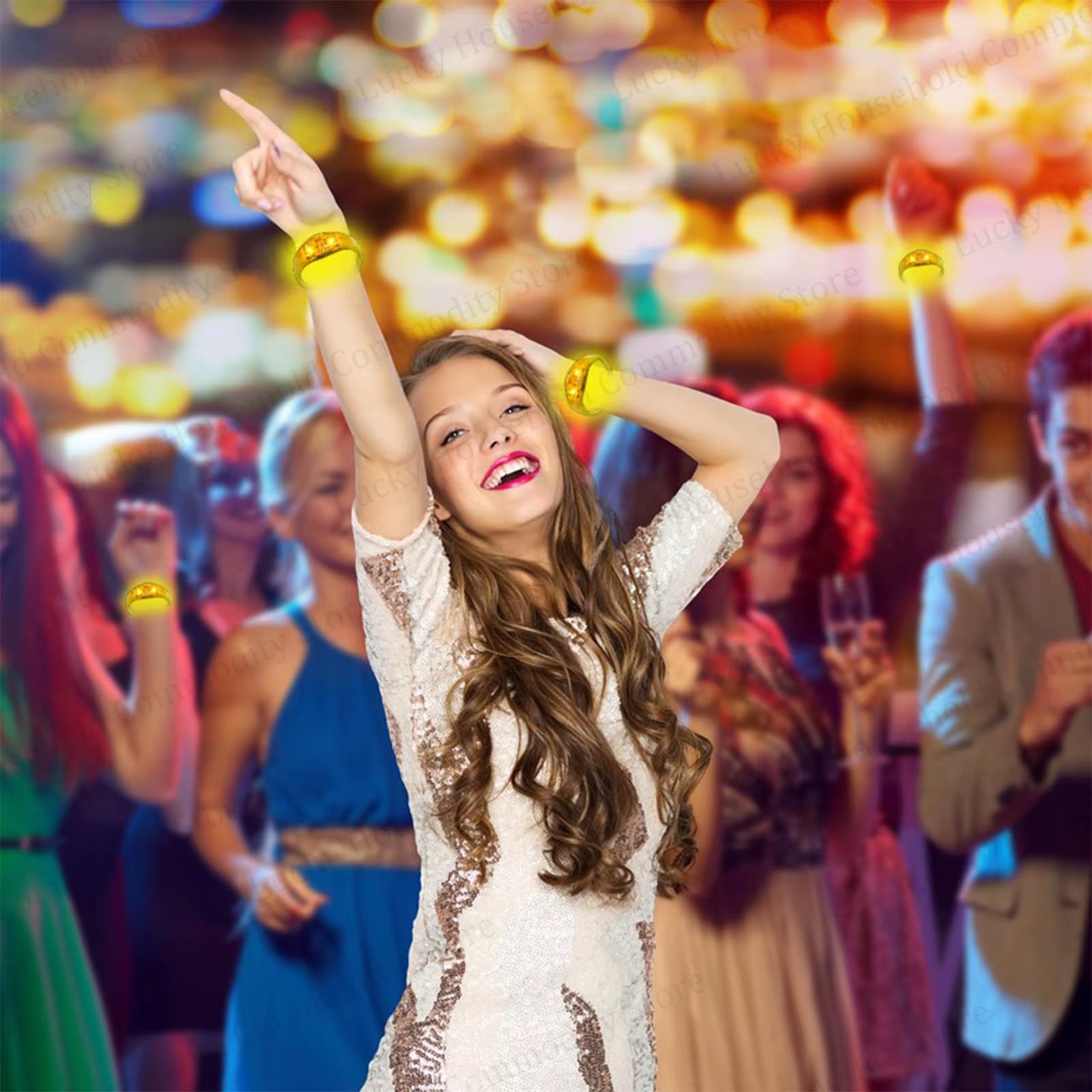 Illuminate Your Celebrations with Music-Activated LED Bracelets - Perfect for Concerts, Weddings, and Birthday Parties!
