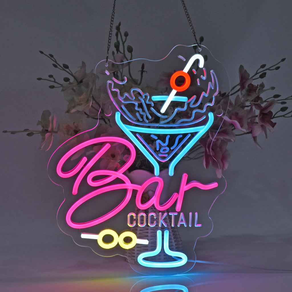 Cocktail Bar Neon Sign LED