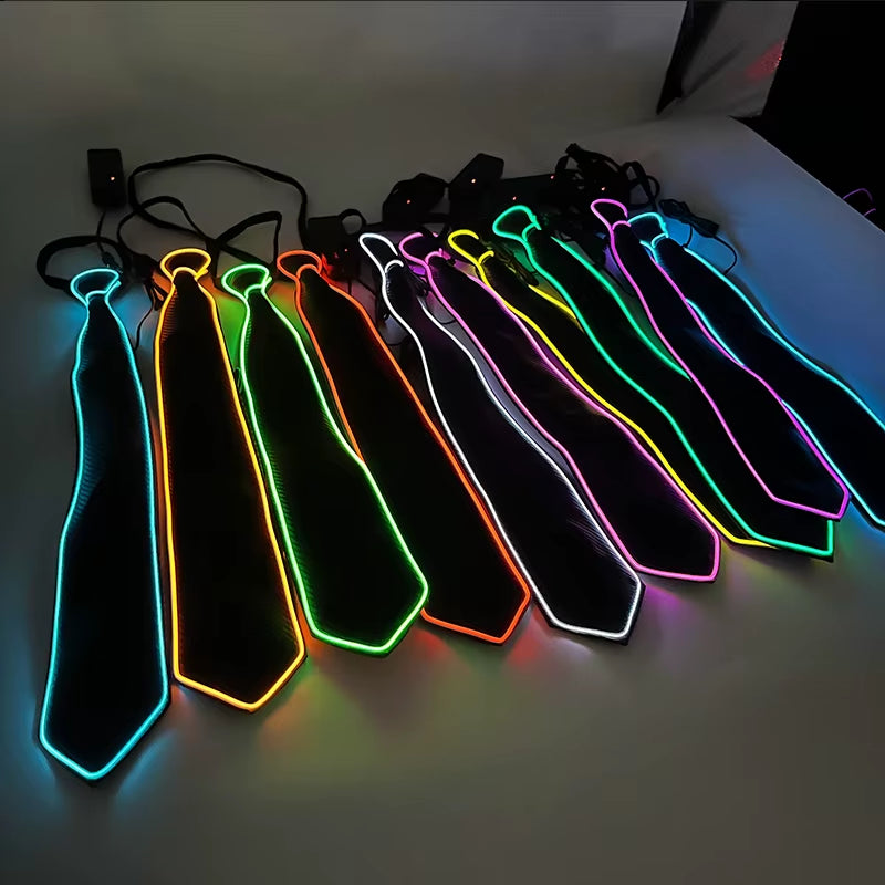 Illuminate Your Style with Our LED Light-Up Neckties - Perfect for Parties, Festivals, and Special Occasions!