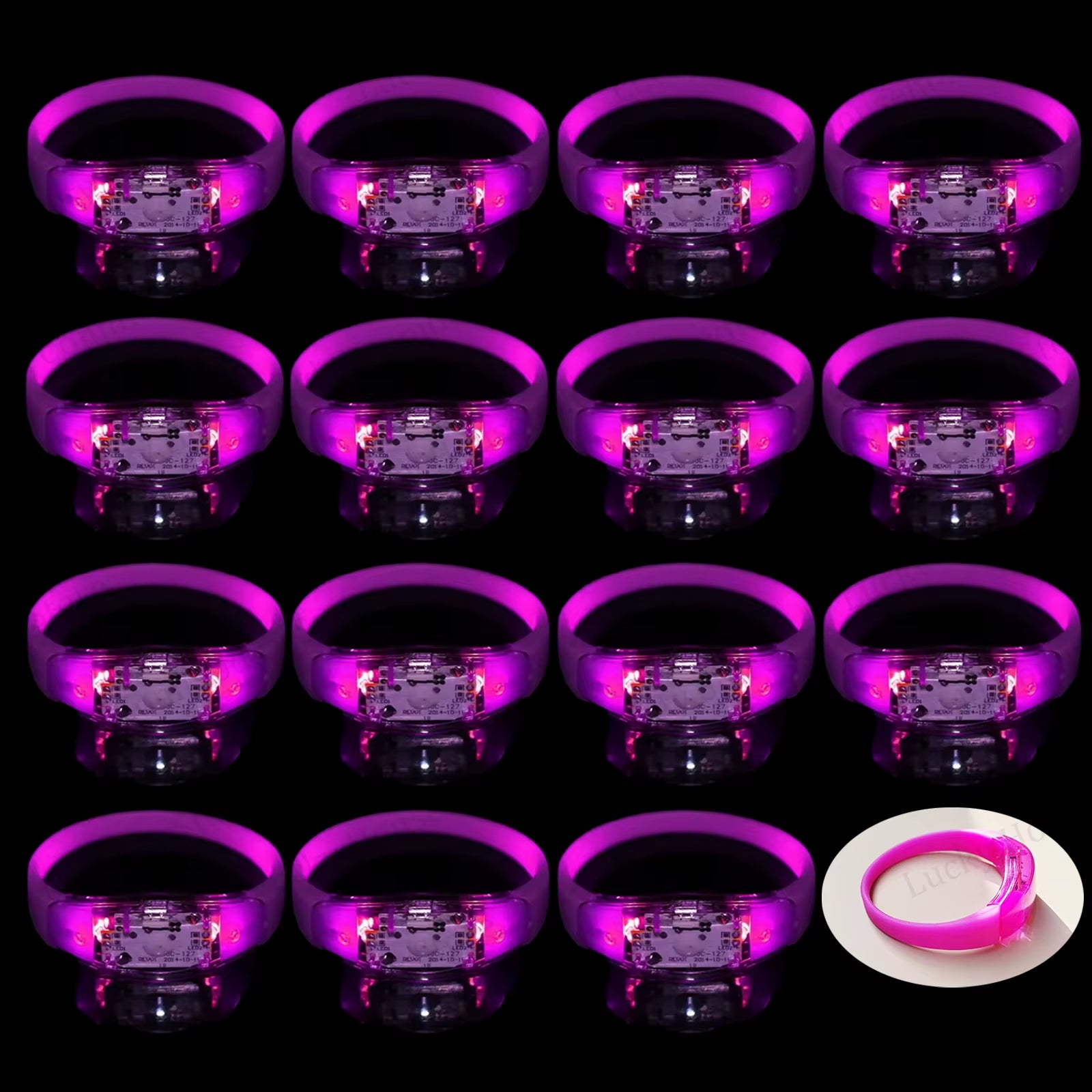 Illuminate Your Celebrations with Music-Activated LED Bracelets - Perfect for Concerts, Weddings, and Birthday Parties!