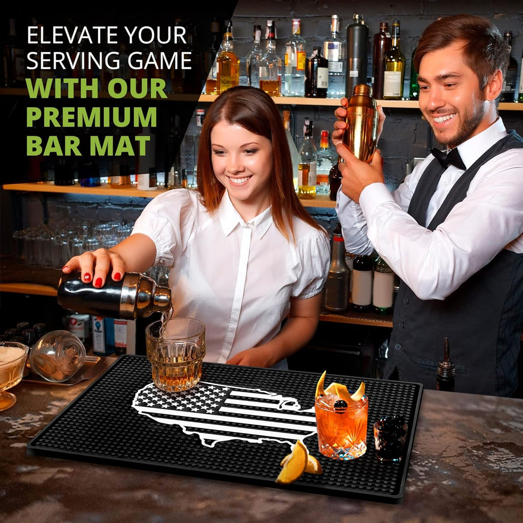 American Flag Bar Mats for Countertop