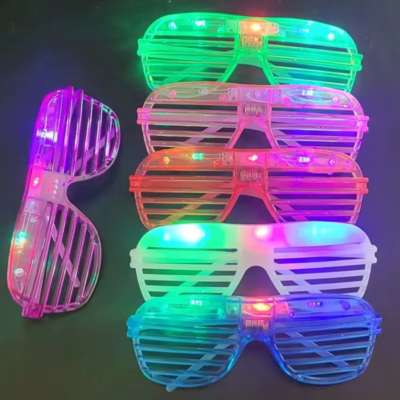 Illuminate Your Celebration with 5-50 PCS LED Glow Glasses - 3 Modes for Unforgettable Parties!