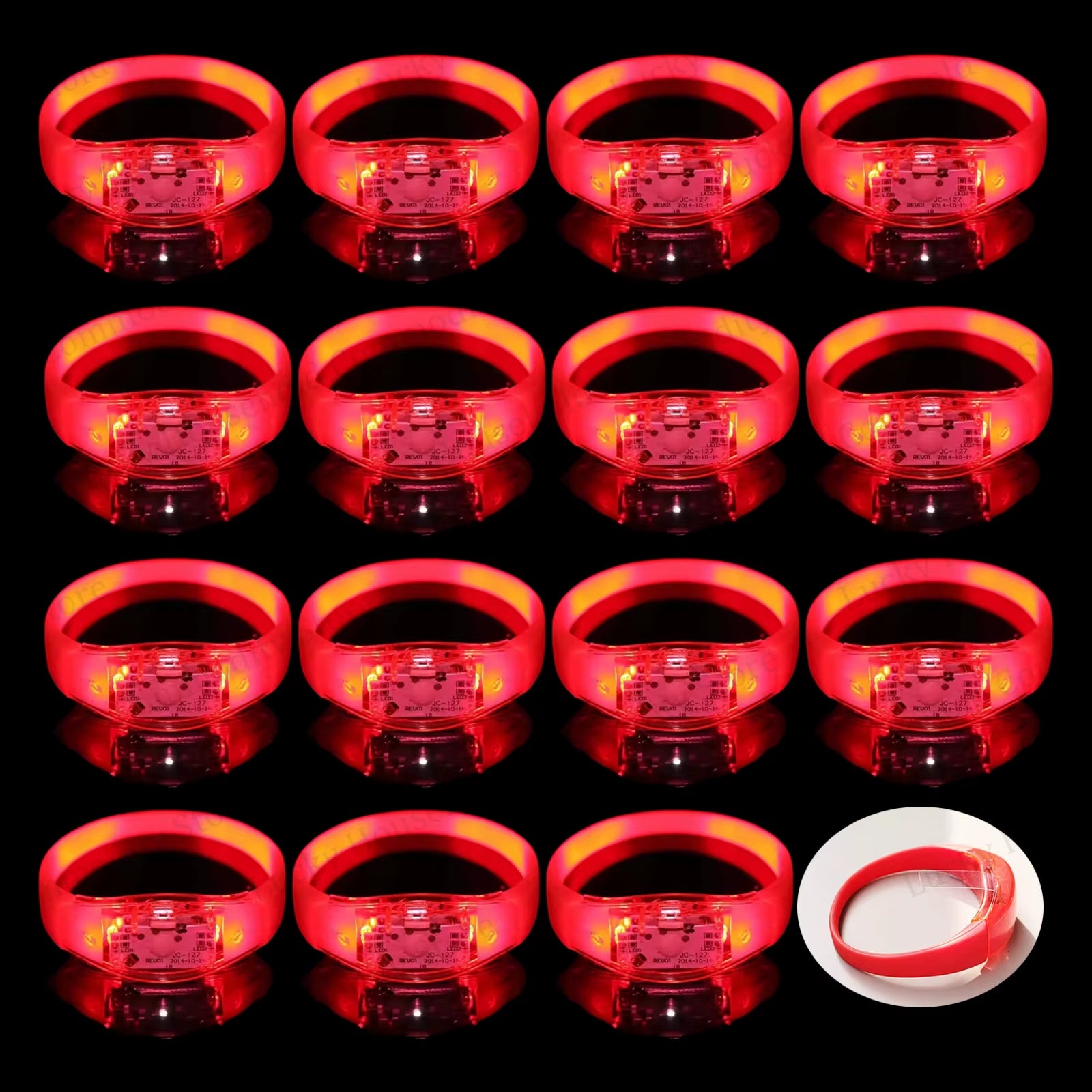 Illuminate Your Celebrations with Music-Activated LED Bracelets - Perfect for Concerts, Weddings, and Birthday Parties!