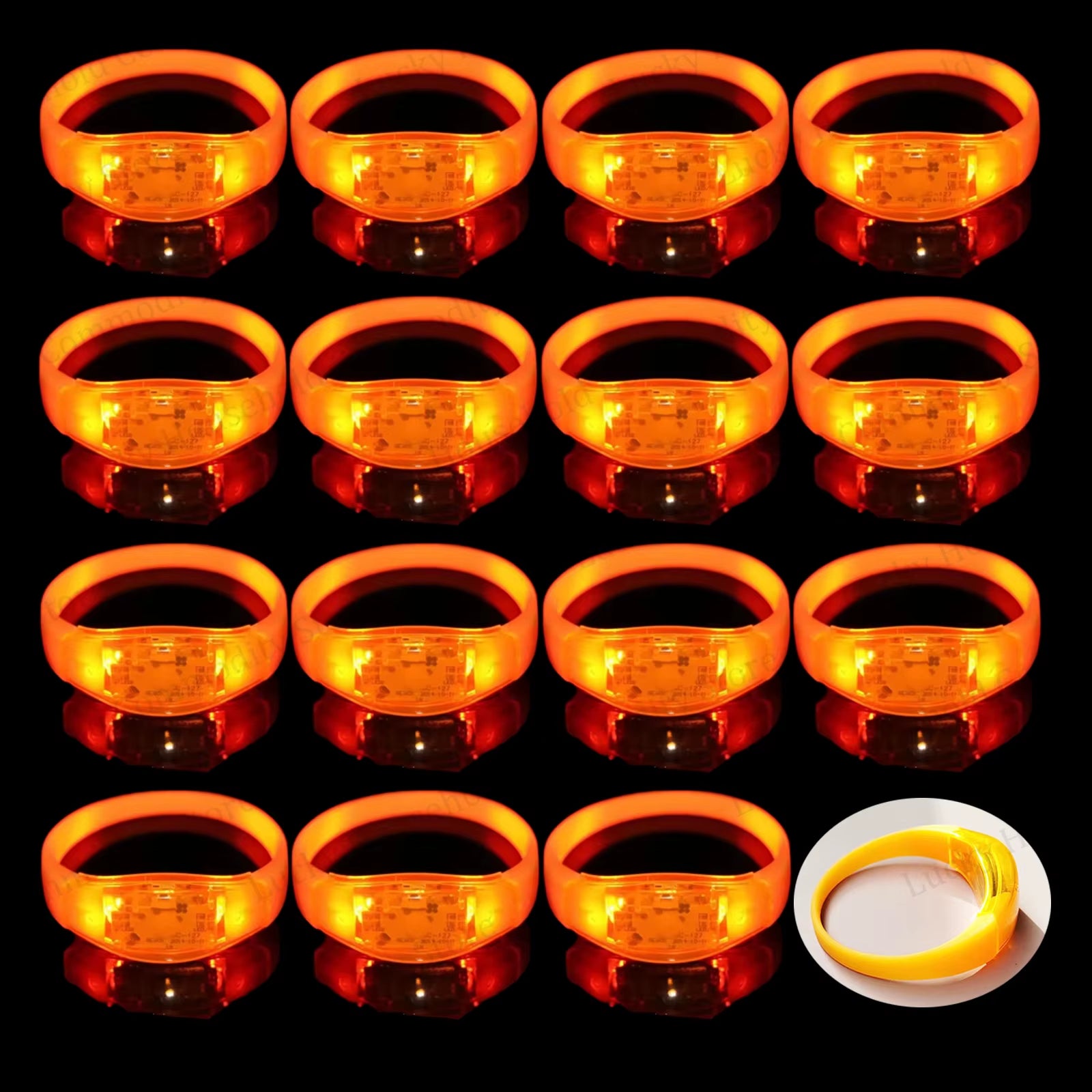 Illuminate Your Celebrations with Music-Activated LED Bracelets - Perfect for Concerts, Weddings, and Birthday Parties!