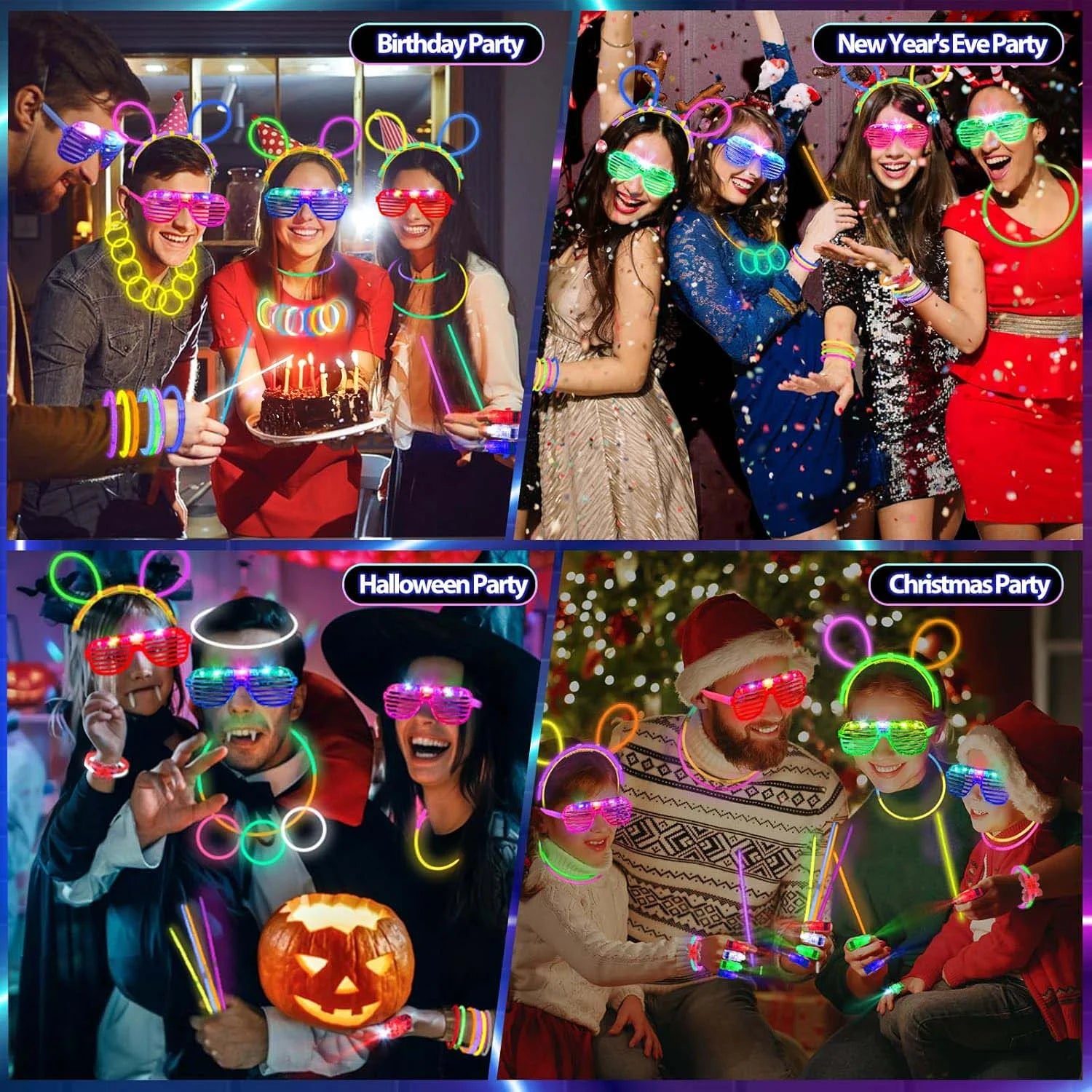 206Pcs neon accessories