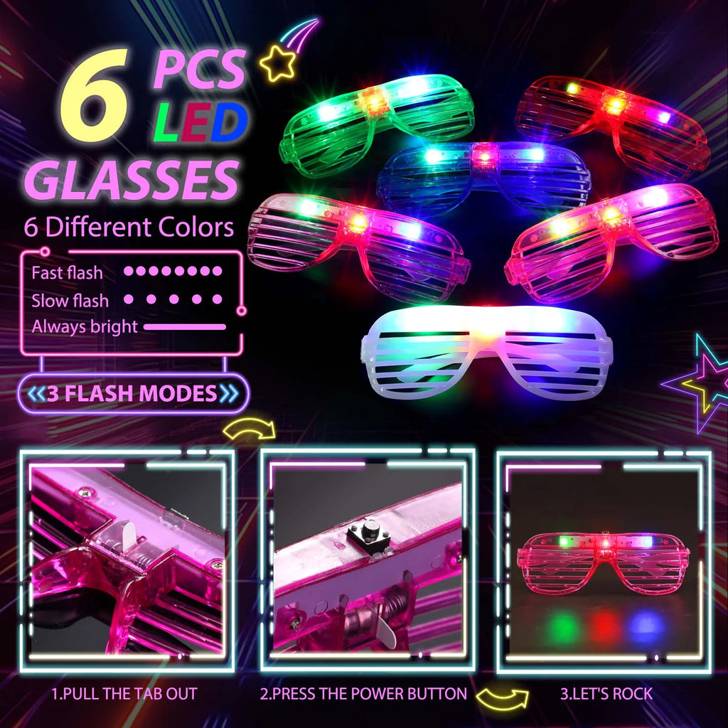 206Pcs neon accessories