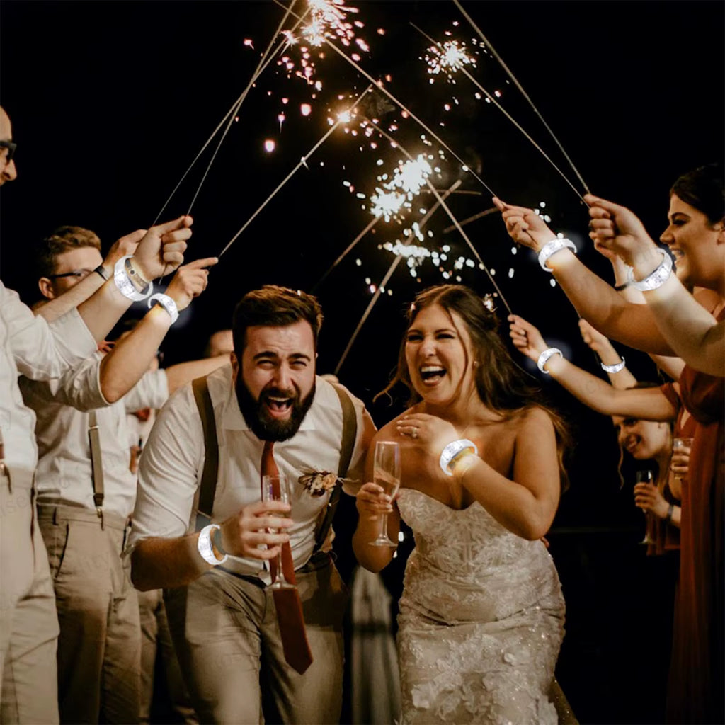 Illuminate Your Celebrations with Music-Activated LED Bracelets - Perfect for Concerts, Weddings, and Birthday Parties!