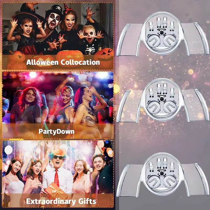 Illuminate Your Smile with LED Flashing Mouth Teeth - Fun Multicolored Glow Party Accessory for Halloween and Beyond!