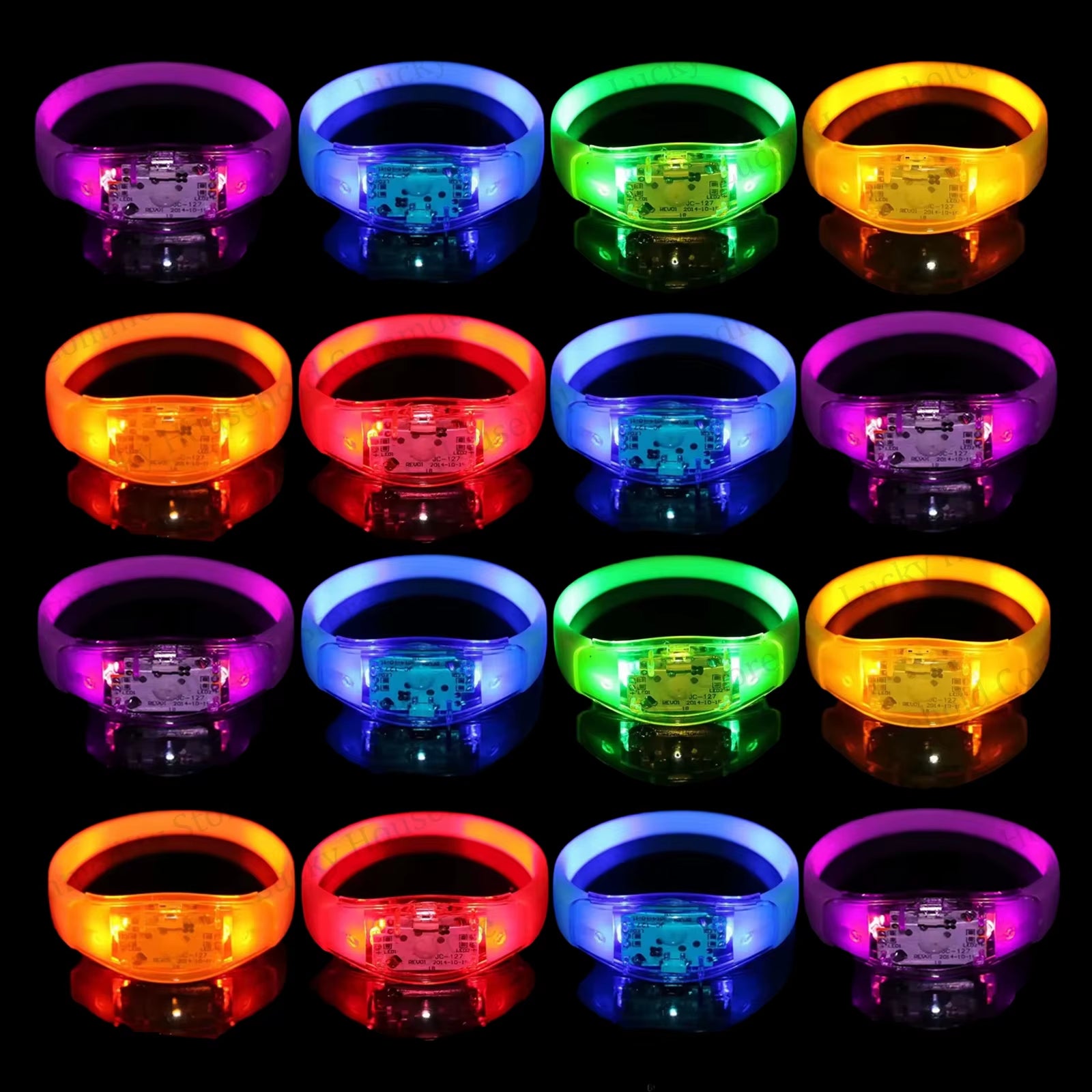 Illuminate Your Celebrations with Music-Activated LED Bracelets - Perfect for Concerts, Weddings, and Birthday Parties!