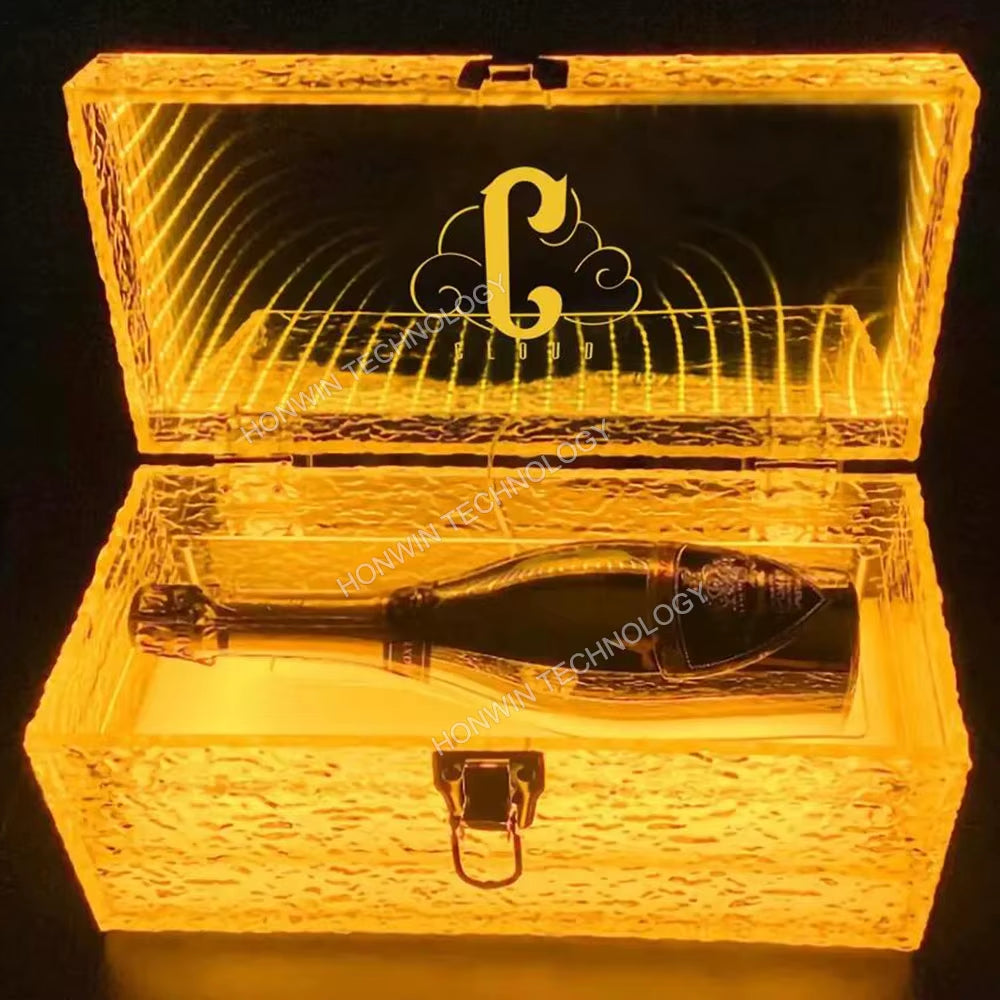 Elevate Your Celebrations with the Custom Remote Control LED Champagne Box - Perfect for Parties and Events!