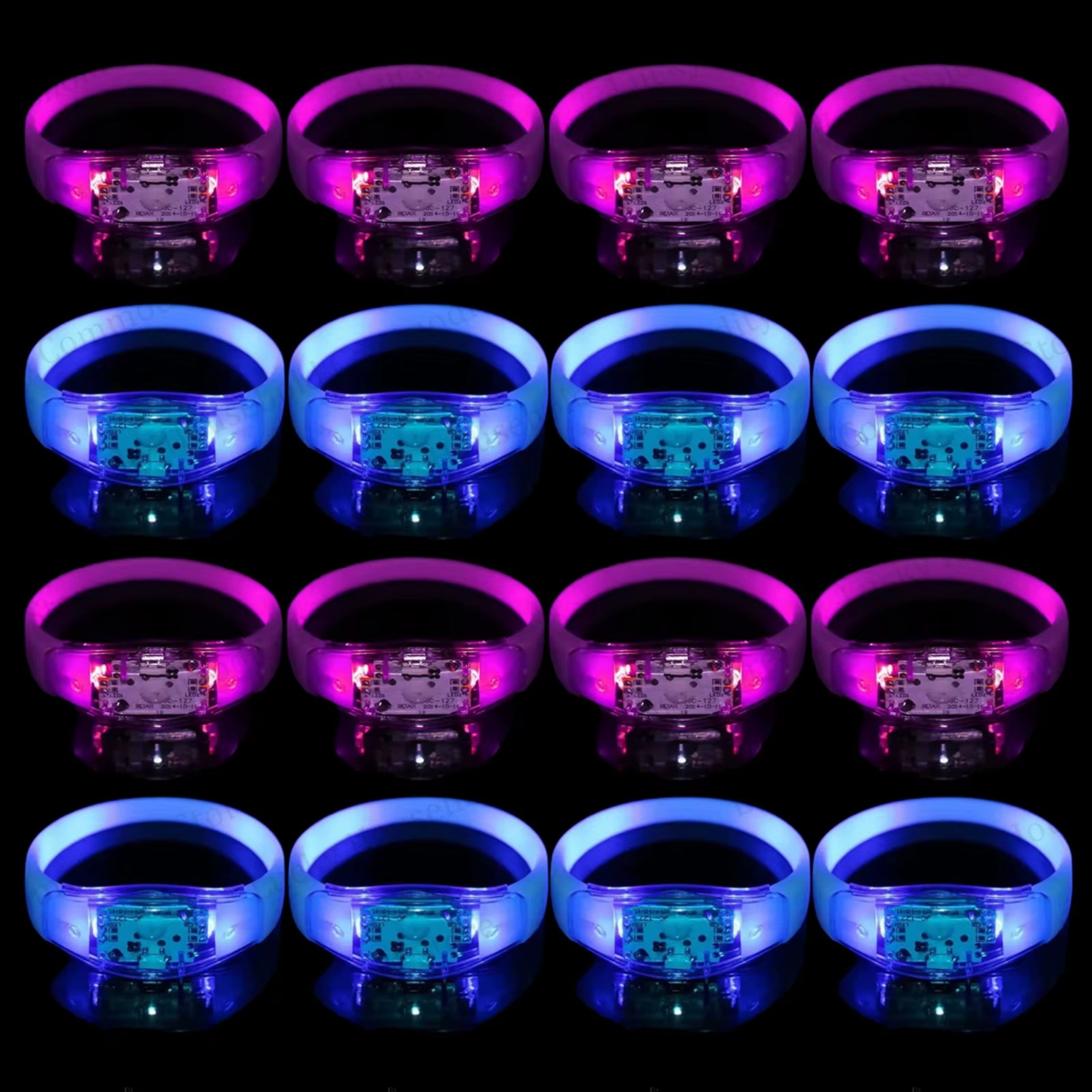 Illuminate Your Celebrations with Music-Activated LED Bracelets - Perfect for Concerts, Weddings, and Birthday Parties!