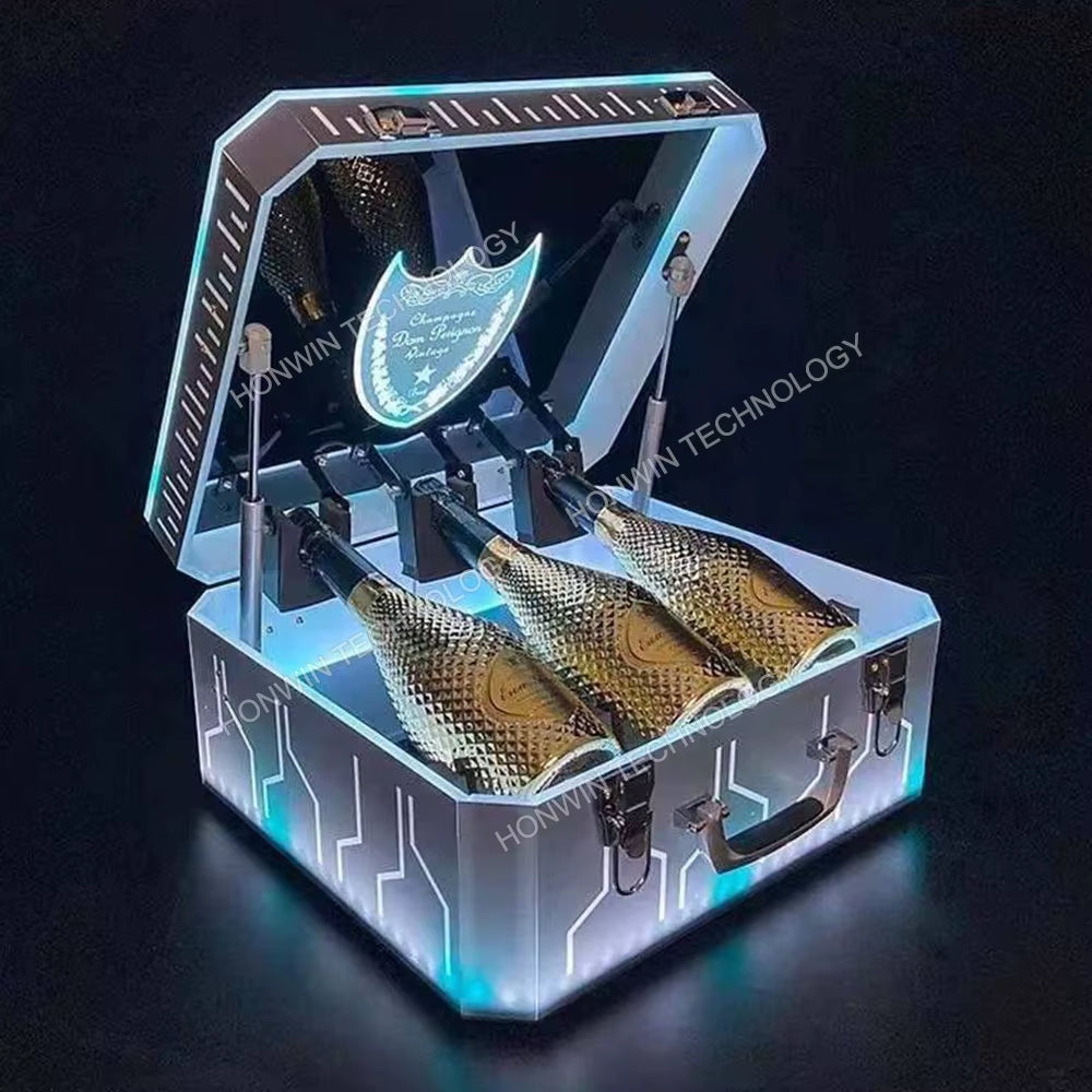 Elevate Your Celebrations with the Custom Remote Control LED Champagne Box - Perfect for Parties and Events!