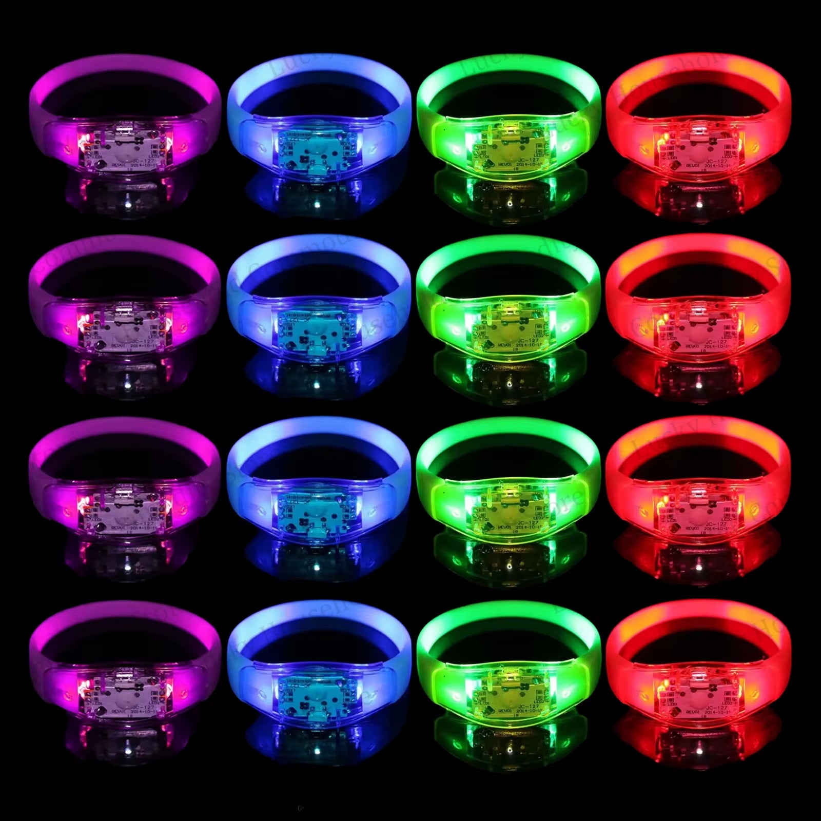 Illuminate Your Celebrations with Music-Activated LED Bracelets - Perfect for Concerts, Weddings, and Birthday Parties!