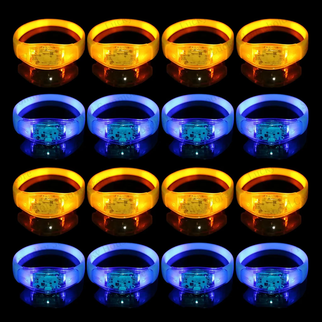 Illuminate Your Celebrations with Music-Activated LED Bracelets - Perfect for Concerts, Weddings, and Birthday Parties!