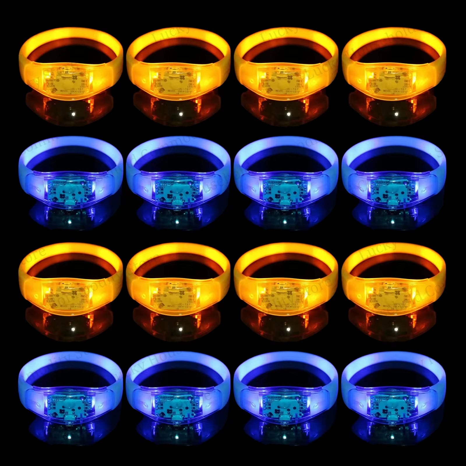 Illuminate Your Celebrations with Music-Activated LED Bracelets - Perfect for Concerts, Weddings, and Birthday Parties!