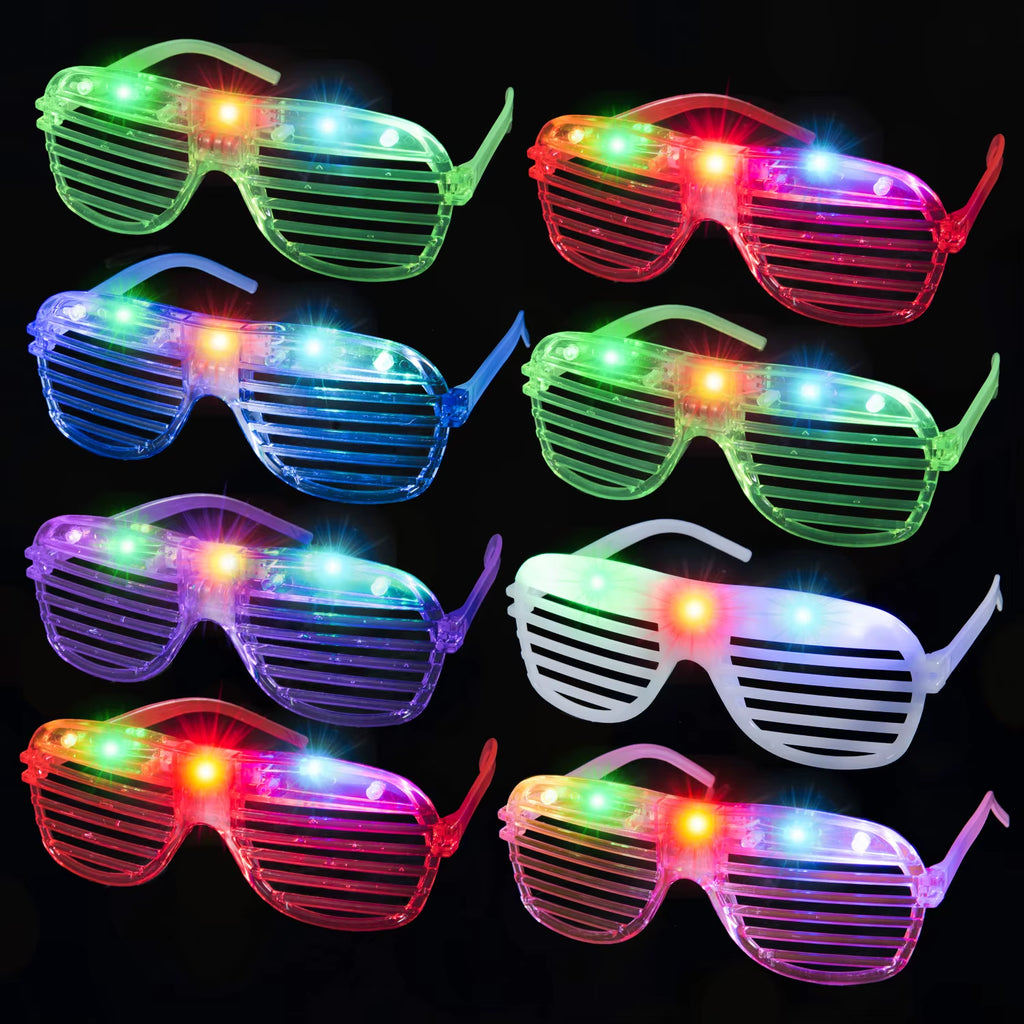 Illuminate Your Celebration with 5-50 PCS LED Glow Glasses - 3 Modes for Unforgettable Parties!