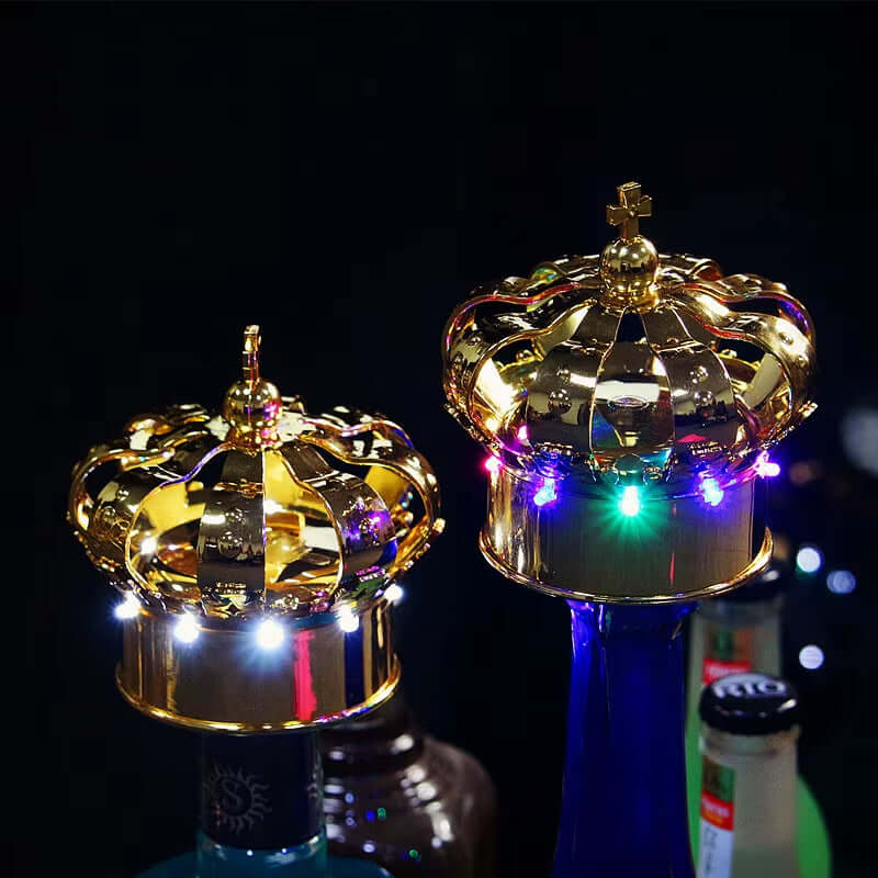 Nightclub Party Crown Led Strobe Baton Sparklers Light Champagne Bottle VIP Service Topper Light Wine Bottle Flash Stick Light